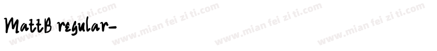 MattB regular字体转换